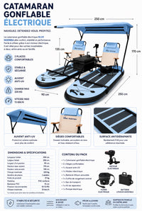Catamaran gonflable électrique