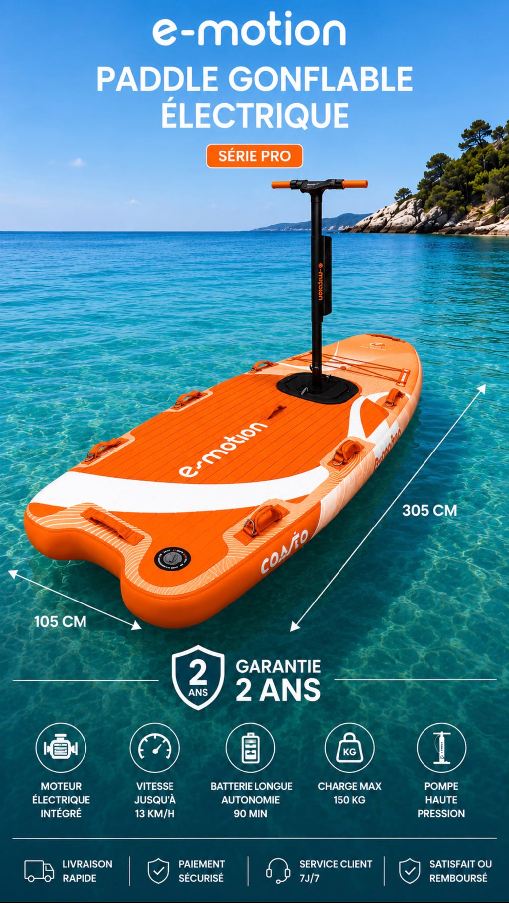 Paddle électrique e-motion