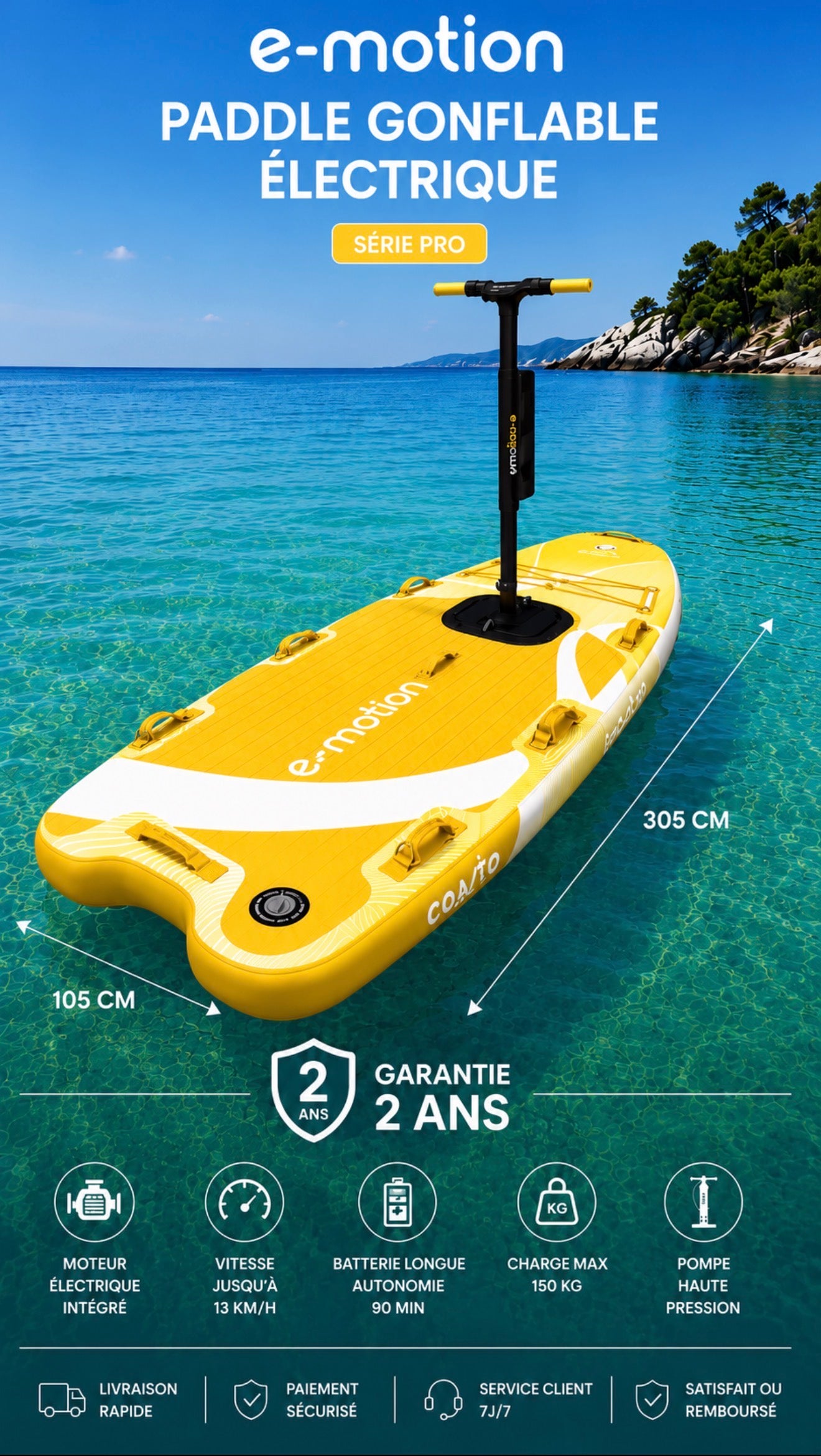 Paddle électrique e-motion
