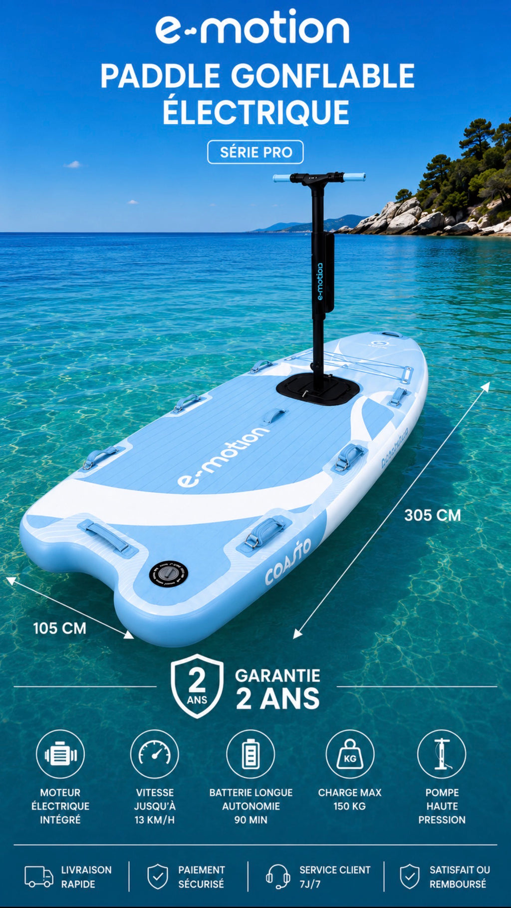 Paddle électrique e-motion