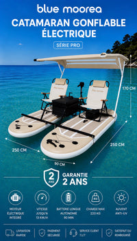 Catamaran gonflable électrique