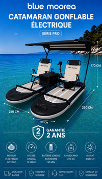 Catamaran gonflable électrique