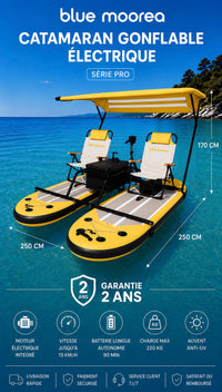Catamaran gonflable électrique